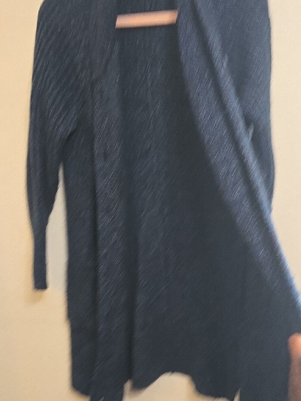 CAbi Navy Ribbed Long Button Cardigan - Picture 6 of 6